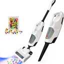 SMILESSKIDDO Kids Vacuum that Really Works - Toddler Toy Vacuum with 2 Nozzles, Working Sound and Ball Popping Action, Cleaning Toys for Kids