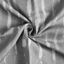 2 x HPD Half Price Drapes Blossom Printed Shower Curtain 71 Inches Long with 12 Hooks (1 Panel), Machine Washable Shower Curtains for Bathroom, 70W x 71L, Drizzle Grey