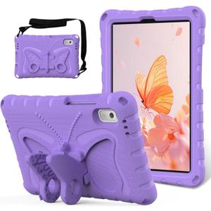 Kids Case Compatible with Lenovo Tab M9 Case (TB-310FU) 9.0Inch 2023 Release, Lightweight Shockproof Cover EVA Foam Cover with Shoulder Strap & Stand for Boys Girls(Purple)