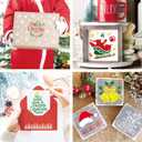 3 x Christmas Stencils for Crafts Reusable Christmas Holiday Winter Stencil for Painting on Wood Glass Wall Furniture DIY Ornament Cookie Door Hanger Sign (Merry30)