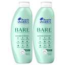 Head & Shoulders Anti-Dandruff Shampoo, BARE Soothing Hydration Twin Pack, 1% Pyrithione Zinc, Dry Scalp Relief, Free of Sulfates, Silicones, Dyes, 13.5 fl oz Each