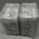 200 Pcs 12oz 6.5''x5'' Plastic Nacho Trays, Small Disposable Tray for Nachos & Cheese Dip, Clear Nacho Containers for Chip, 2 Compartment Movie Night Snack Trays Great for Snacks, Fair Foods