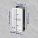 20 x 10 Inch 304 Stainless Steel Recessed Shower Niche , No Tile Needed
