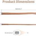 Premium Hornbeam Wood Hammer Handle Replacement 90cm Long,Suqare