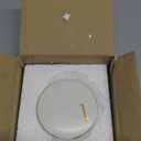 COLLECTIVE HOME - Ceramic Jewelry Box, Elegant Embossed Jewelry Holder, Trinket Organizer with Gold Monogram Lid, Storage for Ring Necklace Bracelet Earrings, Rings and Accessories (l)