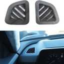 Matte Wood Grain Style ABS Car Front Side AC Air Vent Frame Cover Front Central Dash Side Air Outlet Cover Trim Compatible with Kia Telluride 2020-2022 Accessories