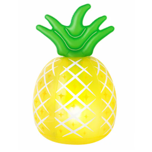 BANZAI PARTY Lumi Bright Pineapple Chill, Set of 2 Inside the Box, Batteries Not Included