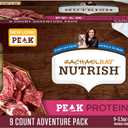 Nutrish Peak Protein Wet Dog Food Variety Pack, High Protein, Grain Free, 3.5oz Cups (Pack of 9), 2 Count (Rachael Ray), BBD: AUG 31, 2026