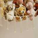 Stuffed Animal Storage Hammock or Net Corner - Large Toy Hammock Net for Stuffed Animals Room Decor - Cute Stuff Animal Organizer Plush Holder - Kids Baby Nursery Essentials Wall Bedroom Home Decor