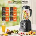 Blender for Smoothies - Countertop Blenders with 68oz Dishwasher-Safe Pitcher, Blenders for Kitchen, Ice Crushing & Frozen Fruit, BPA Free