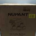 NUPANT 12 Cup Commercial Coffee Maker, Auto Filling Drip Coffee Maker Machine with 3 Glass Carafes 3 Warmers, Stainless Steel Pour Over Coffee Brewer with Hot Water Supply for Restaurant Office Cafe