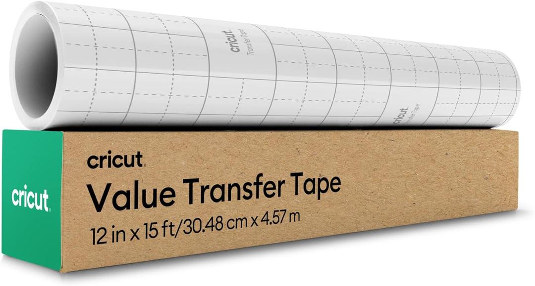 Cricut Value Transfer Tape (12in x 15ft Roll) - Easy Transfer for Vinyl Projects - Compatible with Maker & Explore Machines
