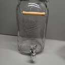 Mason Craft and More Glass Drink Dispenser with Lid - Clear