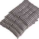Thick Chair Cushions with Plaid and Striped Patterns, Soft Seat Pads for Dining Chairs, Office, Student Desk, Long Sitting, Square Cotton Cushions for Kitchen or Study (Pack of 4)