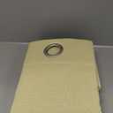 Sun Zero Miles Woven Grid Textured Total Blackout Grommet Curtain Panel, 40" x 63", Yellow