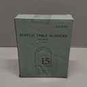 Beautiful Gold Wedding Table Numbers with Stands - Elegant Double Sided 5x7 inch Acrylic Signs Numbered 1-15 - The Perfect Decor for Your Wedding Reception Or Events (Green)