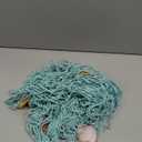 Rosoz Nature Fish Net Wall Decoration with Shells, Ocean Themed Wall Hangings Fishing Net Party Decor for Pirate Party,Wedding,Photographing Decoration (Aqua) (One Size)