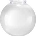 Aspen Creative 28002-60-11, 8" Clear Acrylic Replacement Lamp Post Globe with 3-3/4" Twist Lock Neck