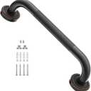 12 Inch Anti Slip Bronze Shower Grab Bar Oil Rubbed Black,ZUEXT Antique Brass Bathroom Grab Bar, Knurled Bathroom Balance Bar,Safety Hand Rail Support Handicap Elderly Injury Senior Assist Bath Handle
