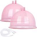 Titoe Buttocks Vacuum Cups 210mL Vacuum Therapy Cupping Machine Accessories Butt Suction Cups with Y-Hose,A Pair