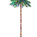 6FT Pre-Lit Artificial Tropical Christmas Palm Tree