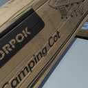 ATORPOK Camping Cot for Adults with Cushion Comfortable, Portable Folding Bed for Sleeping Supports 450 lbs (Gray)
