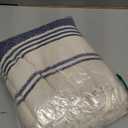 DEMMEX Organic Diamond Turkish Bath & Beach Towel - 100% Oeko-TEX Certified Cotton - Ultra-Soft, Quick-Dry, Lightweight, Compact Luxury Peshtemal Towel, Prewashed, Oversized, 71"x36", Navy Blue