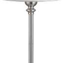 Kakanuo Cordless Table Lamp Rechargeable Silver - 1 Pack 4000mAH Battery Operated Lamp for Decor, 3000K Stepless Dimming Touch Control Wireless Lamp for Bedroom, Dining Table, Counter, Living Room (White Pleated - Silver)