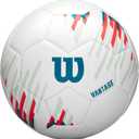 WILSON NCAA Vantage Soccer Balls - Size 3, Size 4 and Size 5 (White/Teal)