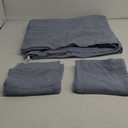 PHF 100% Cotton Muslin Comforter Set King Size  Ultra Soft, Breathable & Lightweight Bedding Set for All Seasons, 3 Pieces (1 Comfy Comforter 104"x90", 2 Pillow Shams 20"x36"), Captain's Blue