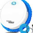 Robotic Mop,6.5cm Ultra-Slim Body + 200RPM Rotating Mop Pad,Ultra-Thin & Quiet,Wet/Dry Mopping,Ultra-Slim Quiet Glide, Hand-Like Scrubbing, for Hardwood/Tile/Small Spaces(White)