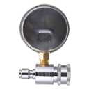 RIDGE WASHER Pressure Washer Gauge with 3/8 Inch Quick Connect Socket and Plug, 6000 PSI