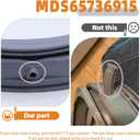 Upgrade WM3400CW/00 WM3700HWA/03 Washer Door Boot Seal Gasket,WM3600HWA/00 WM3600HWA/03 MDS65736915 Door Seal,For LG Washer Door Boot Seal,Replaces 4964148,EAP12748962,AP6983043,PS12748962