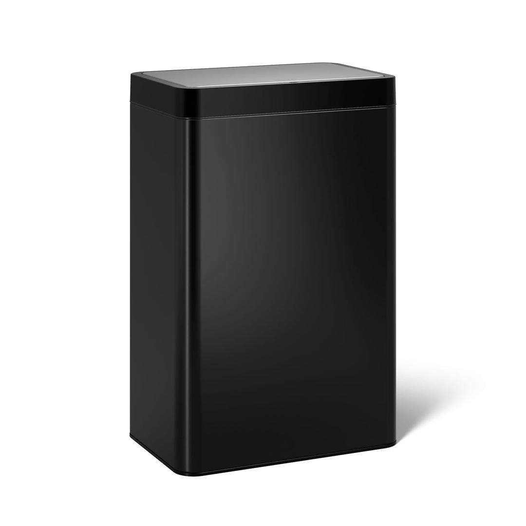 Kohler 23825-BST 13-Gallon Touchless Black Stainless Steel Trash Can, Hands-Free Motion Sensor Lid, Durable, Fingerprint-Resistant, Easy to Clean, K-23825-BST