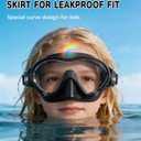 Aegend Kids Swimming Goggles with Nose Cover, Anti Fog Diving Mask Clear View No Leak for kids 6-14