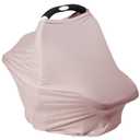 Breathable Car Seat Cover for Babies  Multi-Purpose Soft Rayon Nursing Cover for Breastfeeding, High Stretchy Infant Carseat Canopy, Stroller Cover (Smooth Rayon, Warm Natural)
