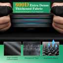 Uirway 600D Rectangular Hot Tub Cover 85L x 67W x 20H [2025 Upgraded Heavy Duty Fabric] Outdoor Waterproof SPA Covers for Hot Tub, New Super Windproof Straps, Hot Tub Winter Cover Protector,