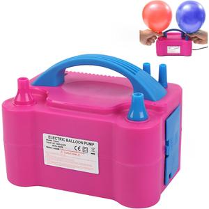 Electric Balloon Pump, 600W Balloon Air Pumps Dual Nozzle Inflator, 2 Operating Modes/air Volume: 300(L/min)/Pressure: 1.8-202MPa, for Birthday Parties