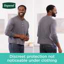 Depend FIT-FLEX Incontinence Underwear for Men, Maximum Absorbency, Disposable, S/M, Grey, 32 Count