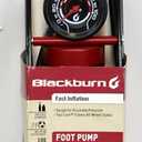 Blackburn Foot Pump Black Metal Fast Inflation Gauge Top Lock Dual Head 100 PSI