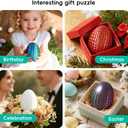 2026 Mystery Egg Maze Puzzle Box: 4 Unique Mazes Money Holder with Hidden Compartment, Brain Teaser Game for Cash & Gifts, Reusable Surprise Container for Easter Birthday Christmas Party