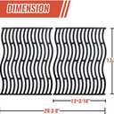 Grill Grates Replacement for Napoleon Prestige PRO 500 Gas Grills, Cast Iron Grill Cooking Grids, 17 3/4", 2 Pack