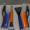 EcoNour 27" Car Snow Brush and Ice Scrapers for Car Windshield  | Scratch Free Bristle Head Snow Brush & Tough Window Snow Scraper with Aluminium Body