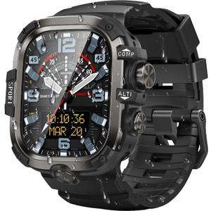 Goton Rugged Case and Band Kit with Screen Protector for Apple Watch 46mm, Compatible with Apple Watch Series 11/10, Full Body Shockproof Metal+PC Bumper Cover with Silicone Band, Black