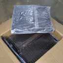 Shintenchi 7 Pieces Patio Furniture Sets Outdoor All-Weather Sectional Patio Sofa Set PE Rattan Manual Weaving Wicker Patio Conversation Set with Glass Table&Ottoman Cushion and Red Pillows, Beige