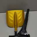 ARTIPOLY Snow Shovel with Ice Scraper & Brush, 1730'' Extendable with Lightweight Aluminum Handle, 3in1 Folding Collapsible Winter Shovel Snow Removal for Camping Car Emergency Outdoors Home Yellow