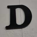 AOCEAN 12 inch Black Wood Letters Unfinished Wood Letters for Halloween Decorative Standing Letters Slices Sign Board Decoration for Craft Home Party Projects (D)