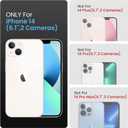 FireNova Designed for iPhone 14 Case, Silicone Upgraded [Camera Protection] Phone Case with [2 Screen Protectors], Soft Anti-Scratch Microfiber Lining Inside, 6.1 inch, Purple