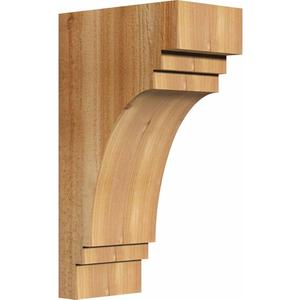 Ekena Millwork COR06X10X18PEC00RWR 6"W x 10"D x 18"H Pescadero Rough Sawn Corbel, Western Red Cedar
