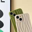 Caseative for iPhone 12 Pro Max Case,Water Ripple Pattern Wave Shape Compatible with iPhone Case (Beige,iPhone 12 Pro Max)